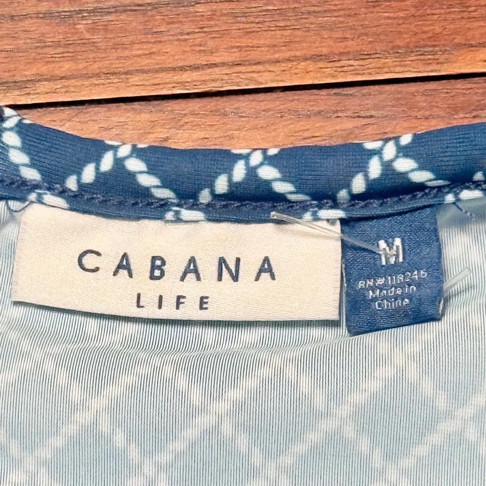 Cabana Life Nautical Ruffle Sleeve Romper New without tag. Size Medium - Picture 8 of 9